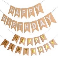 Letter Paper Flag Birthday Decorations main image 1