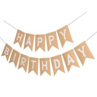 Letter Paper Flag Birthday Decorations main image 5