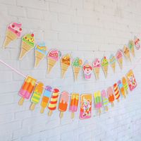 Ice Cream Paper Decorative Props Party Decorations main image 1