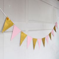 Waves Solid Color Paper Flag Party Decorations main image 4