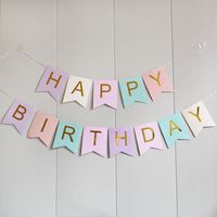 Letter Paper Flag Birthday Decorations main image 4