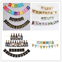 Letter Paper Flag Birthday Decorations main image 6