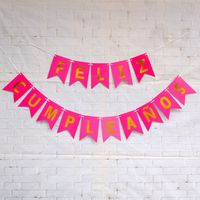 Letter Paper Flag Birthday Decorations main image 5