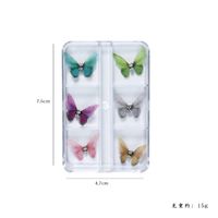 Exclusif Pour Croix-frontière Best-vente Nail Beauté Tulle Trois-dimensions Papillon Amovible Nail Art Simulation Papillon Ornement Boîte main image 4