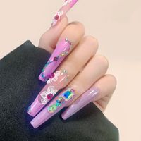 2022 New Nail Beauty Stickers 5d Three-dimensional Adhesive Relief Mulitcolor Leaves Flower Nail Baita Modeling Spot main image 3