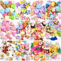 Cute Animal Fruit Flower Resin Nail Patches Nail Supplies main image 2