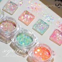 Japanese-style And Internet-famous Ins Style Flash Meteor Sequins 2022 New Online Celebrity Sequins Super Flash Highlight Popular Color main image 1