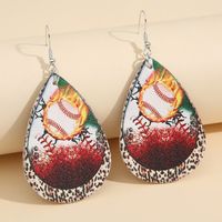 Fashion Water Droplets Synthetics Printing No Inlaid Earrings main image 5
