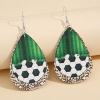 Fashion Water Droplets Synthetics Printing No Inlaid Earrings sku image 4