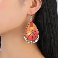 Fashion Water Droplets Synthetics Printing No Inlaid Earrings sku image 1