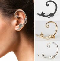 Fashion Cat Alloy Plating No Inlaid Earrings 1 Piece main image 1