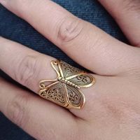 Sweet Butterfly Alloy Plating Women's Open Ring sku image 1