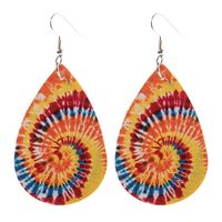 Fashion Water Droplets Alloy Printing No Inlaid Earrings 1 Pair sku image 5
