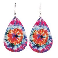 Fashion Water Droplets Alloy Printing No Inlaid Earrings 1 Pair sku image 1