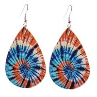 Fashion Water Droplets Alloy Printing No Inlaid Earrings 1 Pair sku image 4