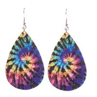 Fashion Water Droplets Alloy Printing No Inlaid Earrings 1 Pair sku image 8