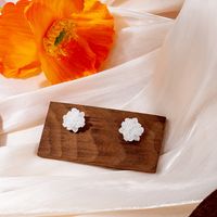 Elegant Flower Arylic Tassel Rhinestones Earrings 1 Pair sku image 1