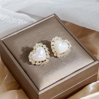 Elegant Flower Arylic Tassel Rhinestones Earrings 1 Pair sku image 8