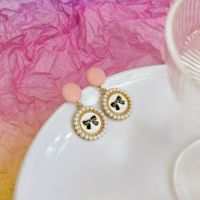 Elegant Flower Arylic Tassel Rhinestones Earrings 1 Pair sku image 13