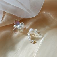 Elegant Flower Arylic Tassel Rhinestones Earrings 1 Pair sku image 14