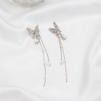Sweet Flower Alloy Plating Artificial Gemstones Earrings 1 Pair sku image 16