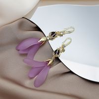 Sweet Flower Alloy Plating Artificial Gemstones Earrings 1 Pair sku image 17