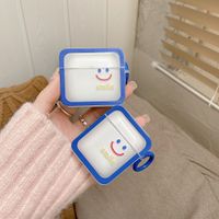 Summer Fresh Simple Smiley Face Matte For Airpods 1/2/pro/3 Earphone Protective Case main image 3