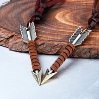 Vintage Style Arrow Alloy Plating Necklace main image 2