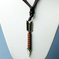 Vintage Style Arrow Alloy Plating Necklace main image 3