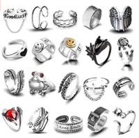 Retro Animal Alloy Plating Metal Open Ring 1 Set sku image 22