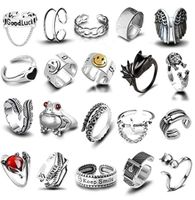 Retro Animal Alloy Plating Metal Open Ring 1 Set sku image 20