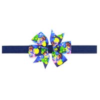 New Children's Print Cartoon Bowknot Haarband Baby Kopfschmuck Spot sku image 32