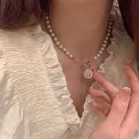 Mode Runden Perlen Künstliche Strasssteine Halskette 1 Stück sku image 1