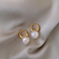 Romantic Geometric Resin Plating Artificial Pearls Earrings main image 4
