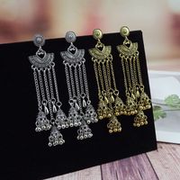 Women's Retro Ethnic Style Bohemian Tassel Alloy No Inlaid Ear Studs Drop Earrings main image 1