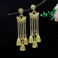 Women's Retro Ethnic Style Bohemian Tassel Alloy No Inlaid Ear Studs Drop Earrings main image 4