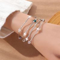 Fashion Simple Style Geometric Copper Glass Bead Bracelets main image 1