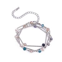 Fashion Simple Style Geometric Copper Glass Bead Bracelets main image 3