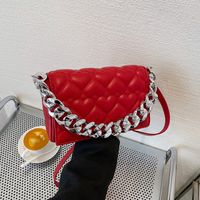 Fashion Square Heart Pattern Pendant Chain Pu Leather Portable Shoulder Bag main image 2