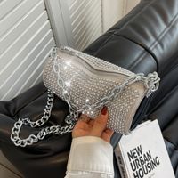 Fashion Shiny Column Small Size Chain Strap Shoulder Bag main image 1