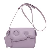Fashion Square Puppy Pattern Small Capacity  Pu Leather Shoulder Bag sku image 1