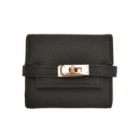 Fashion Simple Square Multi-layered Mini Size Pu Leather Wallet main image 4