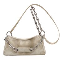 Trendy Square Gradient Color Chain Small Size Pu Leather Shoulder Bag sku image 3