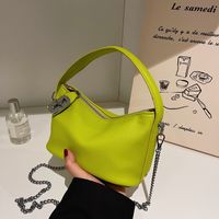 Fashion Square Chain Strap Small Size Pu Leather Portable Shoulder Bag main image 5
