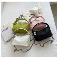 Fashion Square Chain Strap Small Size Pu Leather Portable Shoulder Bag main image 4