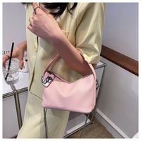 Fashion Square Chain Strap Small Size Pu Leather Portable Shoulder Bag sku image 4