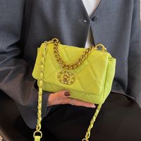 Fashion Embroidery Thread New Chain Messenger Portable Small Square Bag main image 4