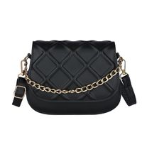 2022 Neue Mode Einfarbig Raute Plaid Crossbody Kleine Quadratische Tasche main image 3