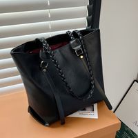 2022 New Fashion Solid Color Single Shoulder Large Capacity Totes Handbag main image 5