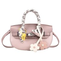 Women's Artificial Leather Solid Color Fashion Soft Surface Square Buckle Crossbody Bag main image 4